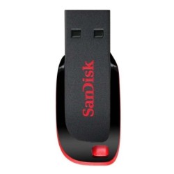 Sandisk Cruzer Blade USB 2.0 Memoria 128GB - Ultra compatta - Colore Nero/Rosso (Pendrive)