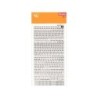 Apli Letras y Numeros Transferibles Super 3mm 997 Caracteres - Negros Brillantes