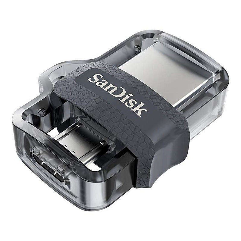 Sandisk Ultra Dual Drive m3.0 Memoria USB 3.0 e Micro USB 32GB - Lettura Fino a 150MB/s - Colore Trasparente/Nero (Pendrive) Sandisk Ultra Dual Drive m3.0 Memoria USB 3.0 e Micro USB 32GB - Lettura Fino a 150MB/s - Colore Trasparente/Nero (Pendrive)