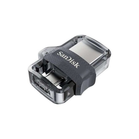 Sandisk Ultra Dual Drive m3.0 Memoria USB 3.0 e Micro USB da 256 GB - Lettura fino a 150 MB/s - Colore Trasparente/Nero (Pendriv