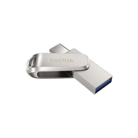 Sandisk Ultra Dual Drive Luxe Memoria USB-C y USB-A 128GB - Hasta 150MB/s de Lectura - Diseño Metalico (Pendrive)
