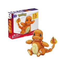 Mattel Mega Construx Wonder Builders Pokemon Charmander Jumbo - Figura da costruzione - Dimensioni 25 cm circa. - 750 pezzi