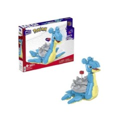 Mattel Mega Construx Wonder Builders Pokemon Lapras - Figura da costruzione - Dimensioni 20 cm circa. - 527 pezzi