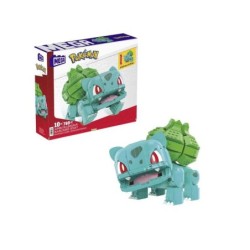 Mattel Mega Construx Wonder Builders Pokemon Bulbasaur Jumbo - Figura da costruzione - Dimensioni 17 cm circa. - 789 pezzi
