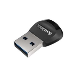 Sandisk MobileMate Lector de Tarjetas USB 3.0 MicroSD, MicroSDHC, MicroSDXC - Color Negro