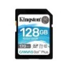 Scheda Kingston SDXC 128 GB UHS-I U3 V30 Classe 10 170 MB/s Canvas Go Plus