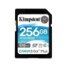 Kingston Tarjeta SDXC 256GB UHS-I U3 V30 Clase 10 170MB/s Canvas Go Plus