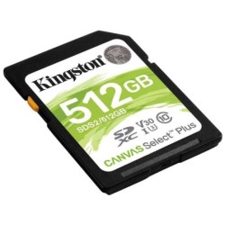 Scheda Kingston SDXC 512 GB UHS-I Classe 10 100 MB/s Canvas Select Plus