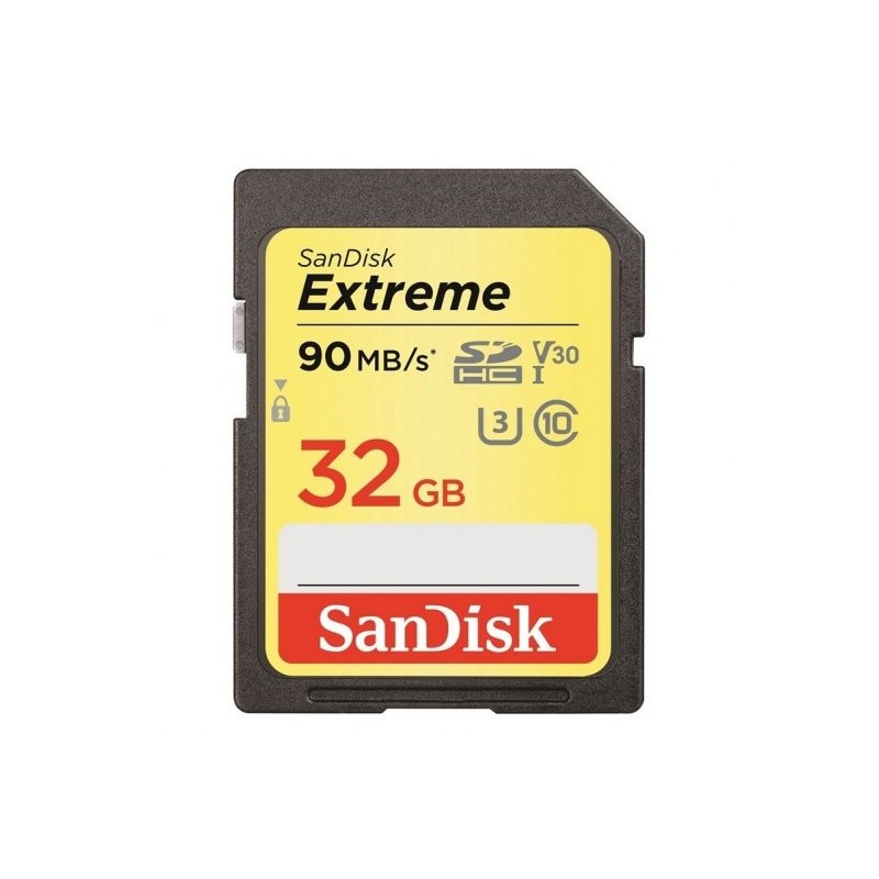 Sandisk Extreme Scheda SDHC 32 GB UHS-I V30 Classe 10 90 MB/s Sandisk Extreme Scheda SDHC 32 GB UHS-I V30 Classe 10 90 MB/s