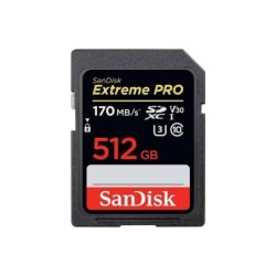 Sandisk Extreme Pro Tarjeta SDHC 512GB UHS-I V30 Clase 10 170MB/s