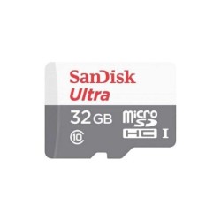 Sandisk Scheda Ultra Micro SDHC 32 GB UHS-I U1 Classe 10 100 MB/s + Adattatore SD