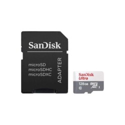 Sandisk Ultra Tarjeta Micro SDXC 128GB UHS-I U1 Clase 10 100MB/s + Adaptador SD