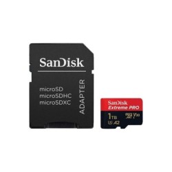 Sandisk Extreme Pro Scheda SDXC 1TB U3 V30 A2 Classe 10 170MB/s + Adattatore SD