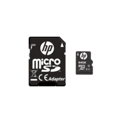 HP mi210 Tarjeta Micro SDHC 64GB UHS-I U1 Clase 10 + Adaptador SD