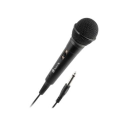 Microfono NGS Singer Fire - Pulsante On/Off - Jack 6,3 mm - Cavo 3 m - Colore nero