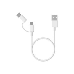 Cavo Xiaomi da USB-A a MicroUSB con adattatore USB-C da 30 cm