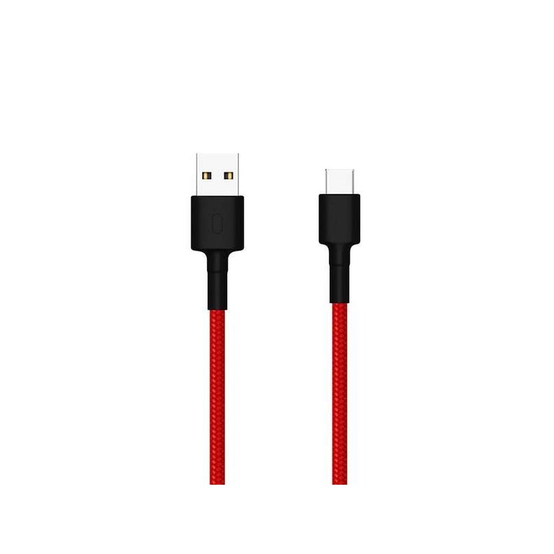 Cavo Xiaomi USB-A maschio a USB-C maschio - Lunghezza 1 m - Colore rosso/nero Cavo Xiaomi USB-A maschio a USB-C maschio - Lunghezza 1 m - Colore rosso/nero