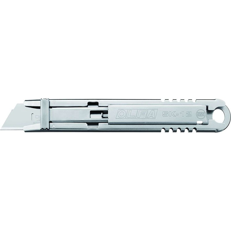 Olfa Cutter de Seguridad Alimentaria - Totalmente de Acero Inoxidable - Certificacion NSF - Maxima Seguridad Olfa Cutter de Seguridad Alimentaria - Totalmente de Acero Inoxidable - Certificacion NSF - Maxima Seguridad