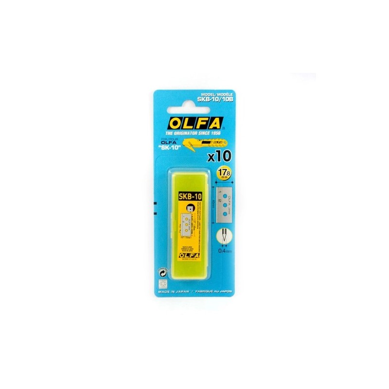 Olfa Pack de 10 Cuchillas de Respuesto para Cutters Olfa SK-10 - Acero Inoxidable Olfa Pack de 10 Cuchillas de Respuesto para Cutters Olfa SK-10 - Acero Inoxidable