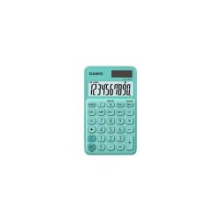 Calcolatrice tascabile Casio SL-310UC - Calcolo delle imposte - Schermo LCD a 10 cifre - Solare e batterie - Colore verde