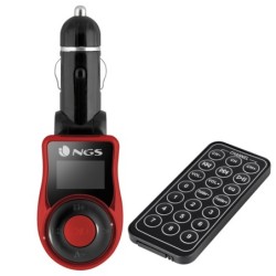 NGS Spark V2 Transmisor FM para Coche - 206 Canales - Frecuencias 87,5 a 108,0MHz - USB y SD/MMC - Mando a Distancia