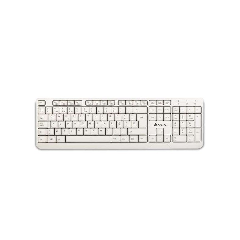 NGS Spike Teclado USB - 12 Teclas Multimedia - Cable de 1.40m - Color Blanco NGS Spike Teclado USB - 12 Teclas Multimedia - Cable de 1.40m - Color Blanco
