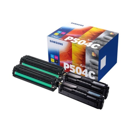 Confezione da 4 cartucce toner originali Samsung CLP415/CLX4195 - CLT-P504C/SU400A