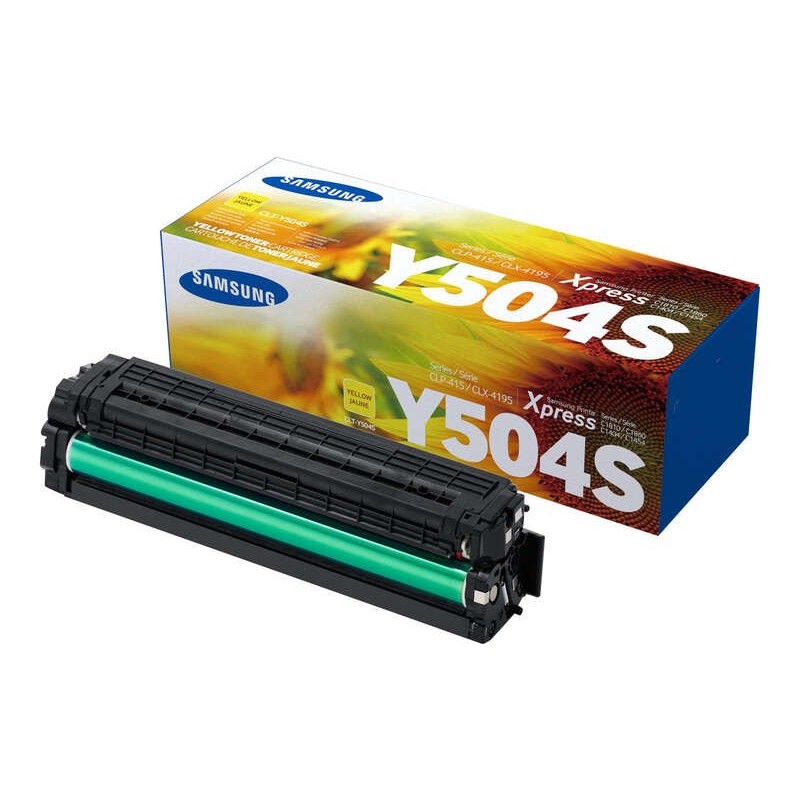 Cartuccia toner giallo originale Samsung CLP415/CLX4195 - CLT-Y504S/SU502A Cartuccia toner giallo originale Samsung CLP415/CLX4195 - CLT-Y504S/SU502A