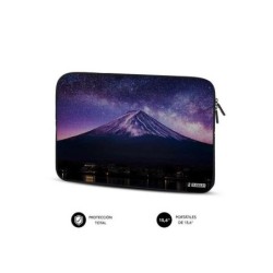 Subblim Funda Neopreno Trendy para Portatil 15.6" - Grosor 3Mm - Resistencia a Golpes - Diseño Mountain - Color Negro