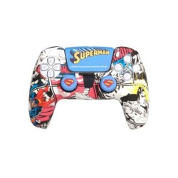 Custodia in silicone FR-TEC + impugnature Superman per Dualsense - Adesivo touchpad - Vari colori