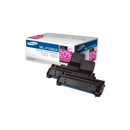 Confezione da 2 cartucce toner originali Samsung MLT-D1082S/MLT-P1082A nera - SV118A