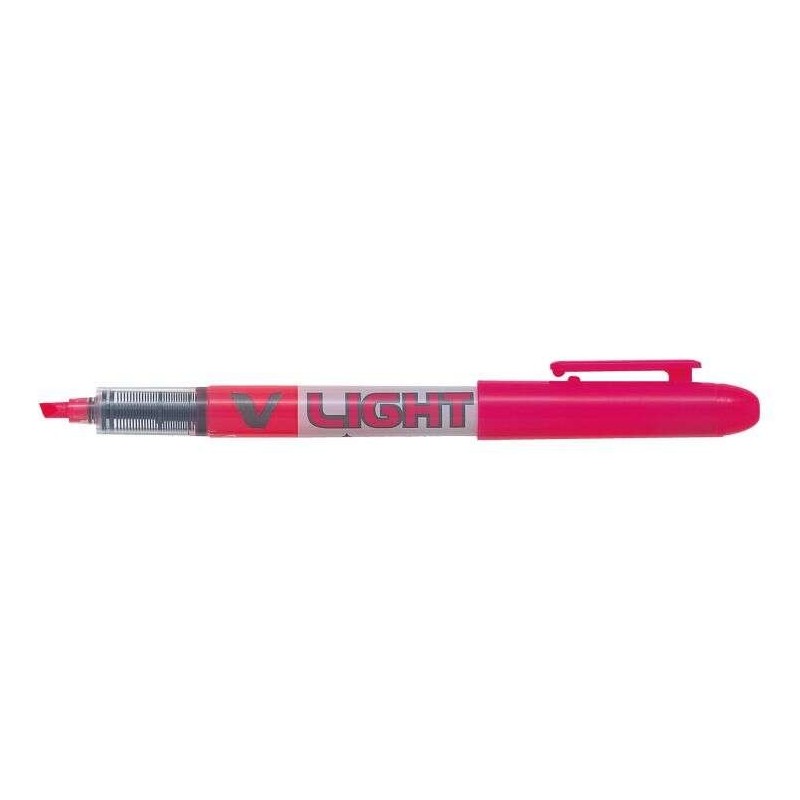 Pilot Rotulador Marcador V-Light - Punta Biselada 3.60mm - Trazo de 3.30mm - Color Rosa Pilot Rotulador Marcador V-Light - Punta Biselada 3.60mm - Trazo de 3.30mm - Color Rosa