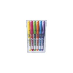Confezione pilota da 6 pennarelli V-Light - Punta a scalpello da 3,60 mm - Corsa da 3,30 mm - Colori assortiti