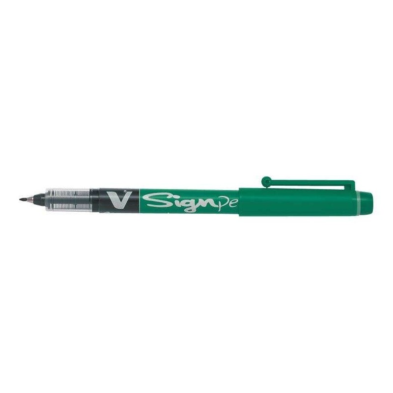 Pennarello Pilot V-Sign Punta Fine - Punta Fine 2 mm - Tratto 0,6 mm - Colore Verde 12pz 12pz Pennarello Pilot V-Sign Punta Fine - Punta Fine 2 mm - Tratto 0,6 mm - Colore Verde 12pz 12pz
