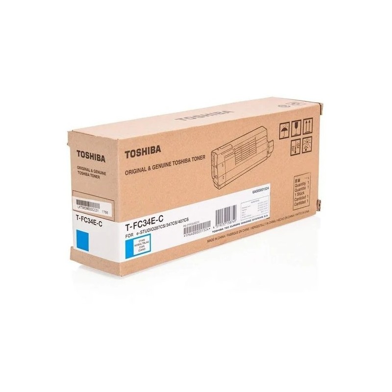 Cartuccia toner originale ciano Toshiba T-FC34EC - 6A000001809