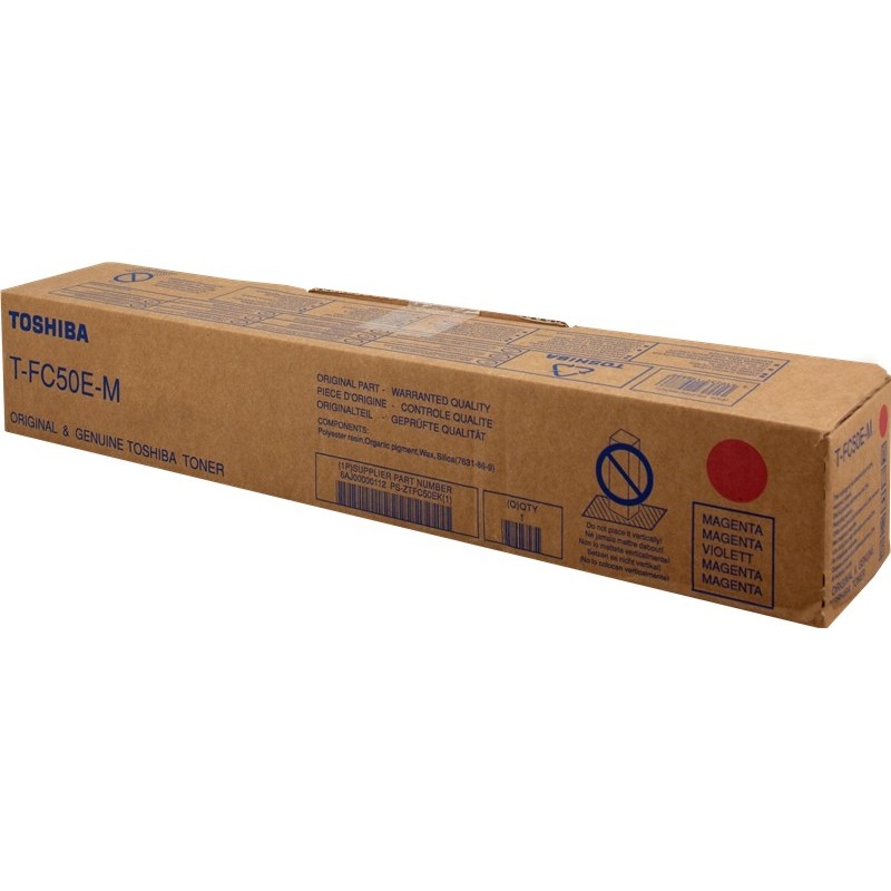 Cartuccia toner originale magenta Toshiba T-FC50EM - 6AJ00000112/6AJ00000226/6AJ00000300 Cartuccia toner originale magenta Toshiba T-FC50EM - 6AJ00000112/6AJ00000226/6AJ00000300