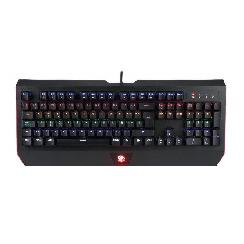Tastiera meccanica USB Talius Gaming - Tasti rossi Outemu - Illuminazione LED RGB - Antighosting - Cavo da 1,80 m - Colore nero Tastiera meccanica USB Talius Gaming - Tasti rossi Outemu - Illuminazione LED RGB - Antighosting - Cavo da 1,80 m - Colore nero