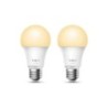 TP-Link Pack de 2 Bombillas Smart Wi-Fi Regulables - Calendario - Control de Voz - Control Remoto - Modo Ausente - 806 lm
