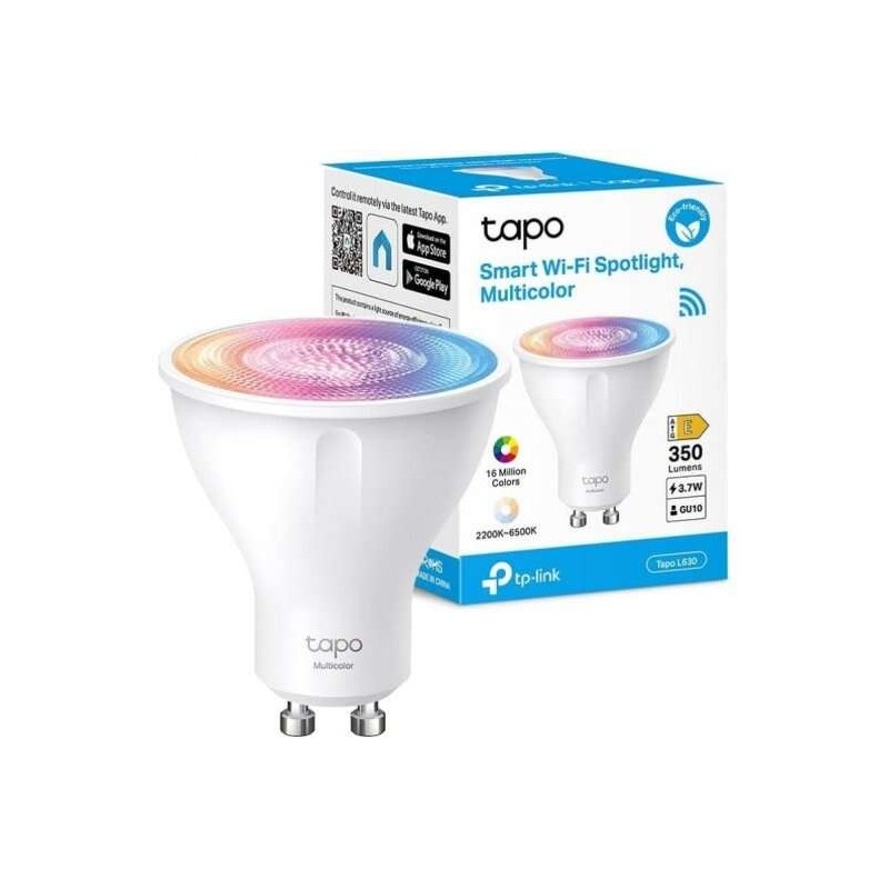 TP-Link Tapo L630 Lampadina Smart Wi-Fi RGB Dimmerabile GU10 350lm - Controllo vocale - Controllo remoto - Risparmio energetico TP-Link Tapo L630 Lampadina Smart Wi-Fi RGB Dimmerabile GU10 350lm - Controllo vocale - Controllo remoto - Risparmio energetico
