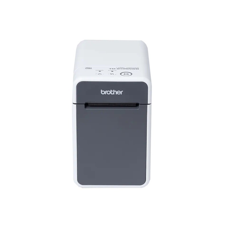 Stampante termica per etichette Brother TD2135NWB WiFi, USB, LAN - Risoluzione 300 dpi - Velocità 152,4 mm - Colore Bianco/Grigi Stampante termica per etichette Brother TD2135NWB WiFi, USB, LAN - Risoluzione 300 dpi - Velocità 152,4 mm - Colore Bianco/Grigi