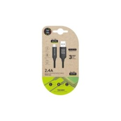 TechOneTech Cable USB-A Macho a Micro-USB Macho 1m - Recubierto de Nylon Trenzado