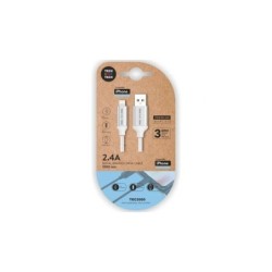 TechOneTech Cable USB-A Macho a Lightning Macho 1m - Recubierto de Nylon Trenzado