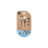TechOneTech Cable USB-A Macho a Lightning Macho 2m - Recubierto de Nylon Trenzado