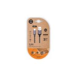 Cavo TechOneTech da USB-A maschio a USB-C maschio da 2 m - rivestito in nylon intrecciato