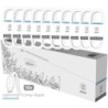 TechOneTech Basik Confezione da 10 Cavi USB Maschio - Lightning Maschio - Lunghezza 1m