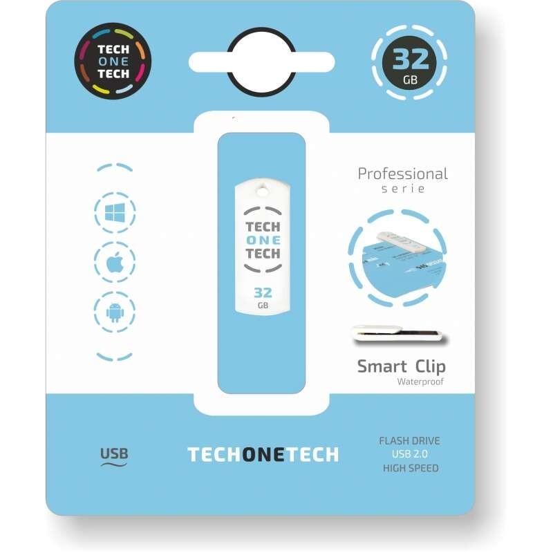 TechOneTech Pro Smart Clip USB 2.0 Memoria 32 GB (Pendrive) TechOneTech Pro Smart Clip USB 2.0 Memoria 32 GB (Pendrive)