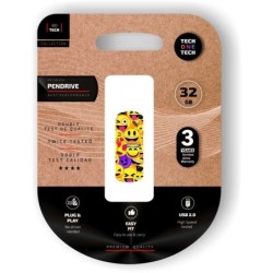 TechOneTech Clip Tech Emoji Collage USB 2.0 Memoria 32GB (Pendrive)