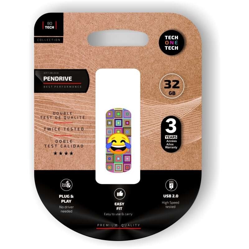 TechOneTech Clip Tech Emoji Mi sto separando USB 2.0 Memoria 32GB (Pendrive) TechOneTech Clip Tech Emoji Mi sto separando USB 2.0 Memoria 32GB (Pendrive)