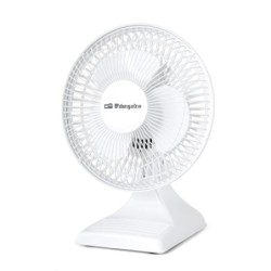 Orbegozo TF 0118 Ventilador de Sobremesa Compacto y Seguro - Potente Caudal de Aire - Silencioso - Rejilla de Proteccion