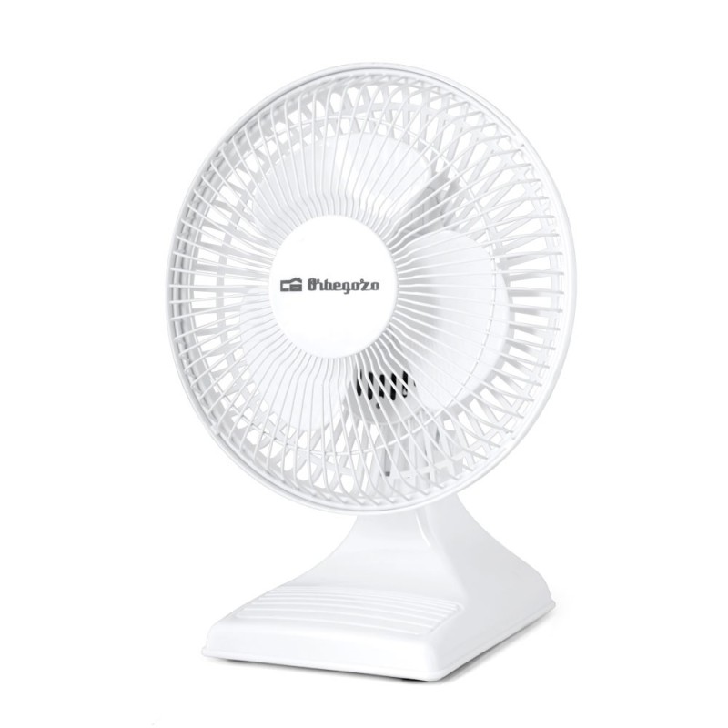 Orbegozo TF 0118 Ventilador de Sobremesa Compacto y Seguro - Potente Caudal de Aire - Silencioso - Rejilla de Proteccion Orbegozo TF 0118 Ventilador de Sobremesa Compacto y Seguro - Potente Caudal de Aire - Silencioso - Rejilla de Proteccion